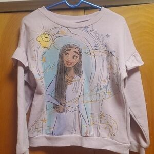 Disney Wish Sweatshirt Top with Graphic Size 5/6